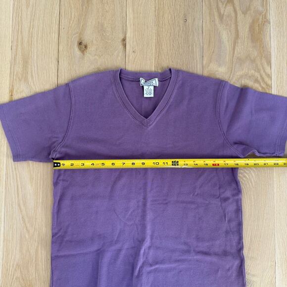Jennifer Moore V Neck T Shirt Lavender Vintage SZ S Cotton - Picture 5 of 6